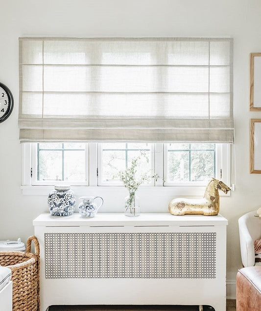 A Guide to Front-Slatted Plain Fold Roman Shades & Window Blinds