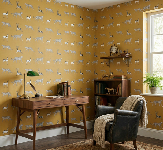 Block Print Wallpaper: Old World Charm in New World Homes