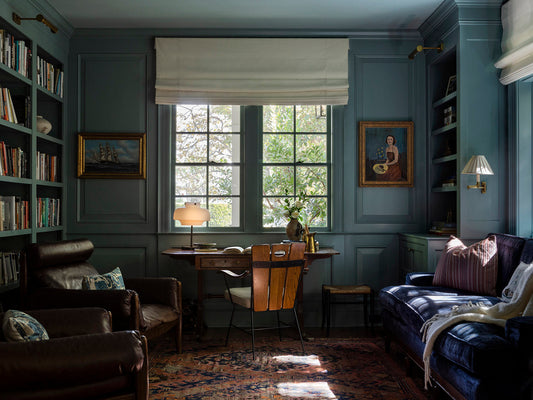Fabric roman shades