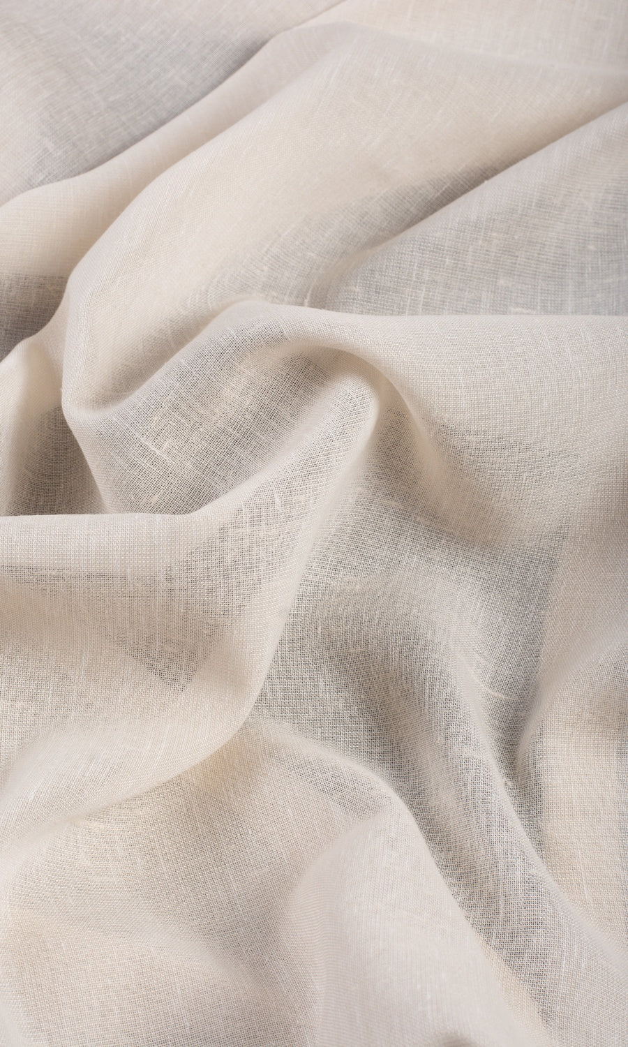 Plain Sheer Made-to-Measure Roman Blinds (Parchment White)