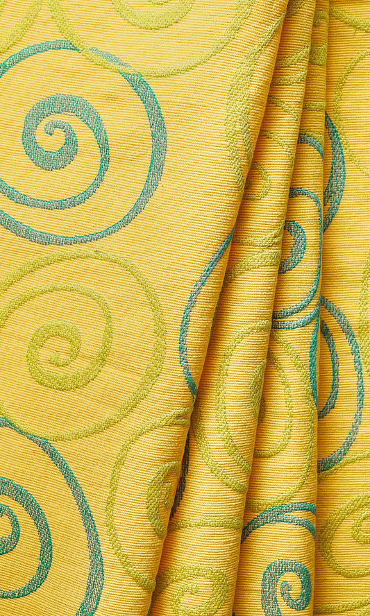 Cotton Roman Blinds (Yellow Cotton)