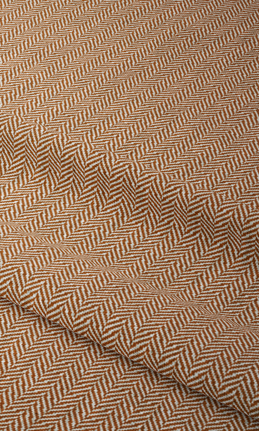 Herringbone Shades (Orange/ White) for Living, Bedroom, Kitchen, Bathroom