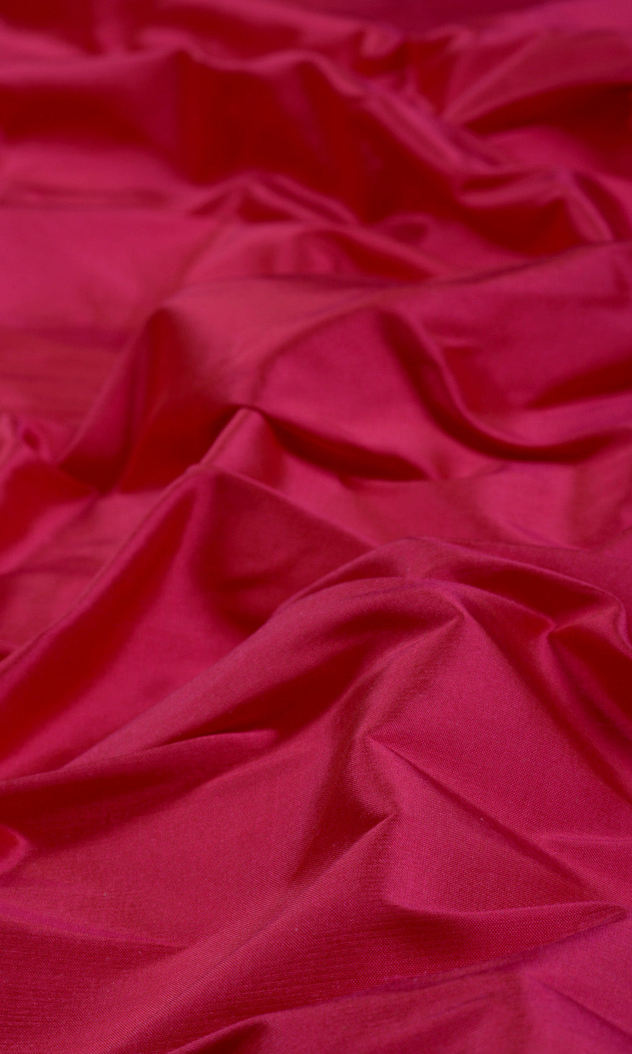 Shantung Silk Home Textile Fabric Material By the Metre (Ruby Pink)