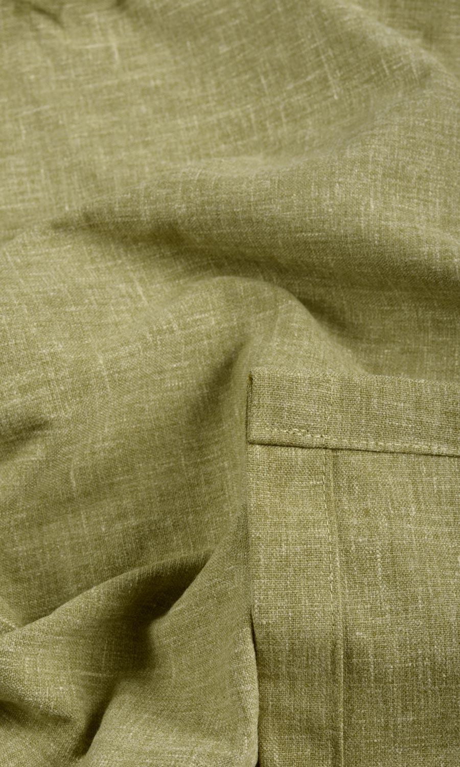 Poly-Cotton Blend Any Size Style Roman Blinds (Olive Green)