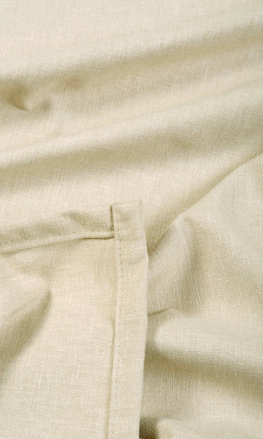 Linen Blend Free Fabric Material Sample (Beige)