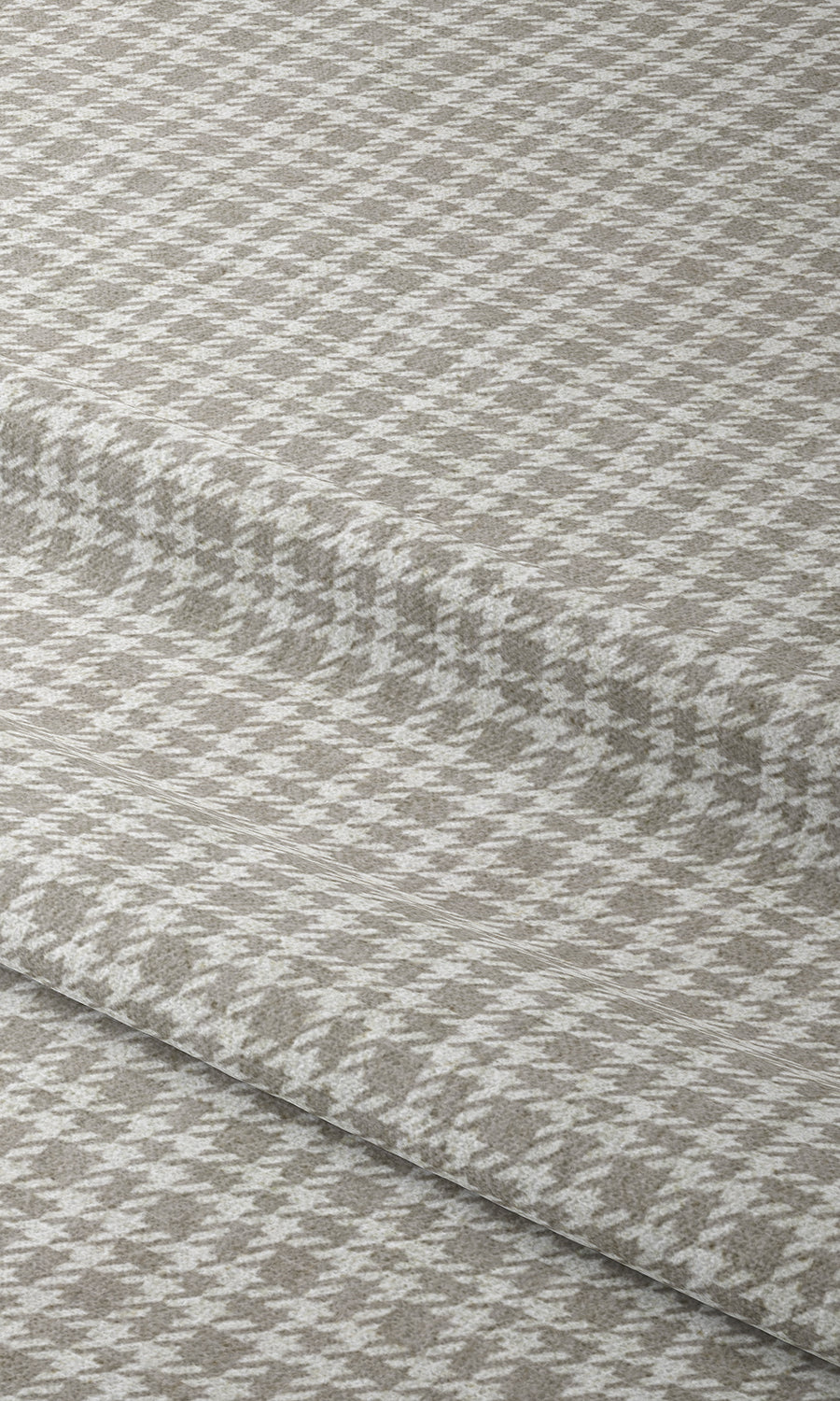 Modern Check Patterned Home Textile Fabric Material Sample (Warm Grey)