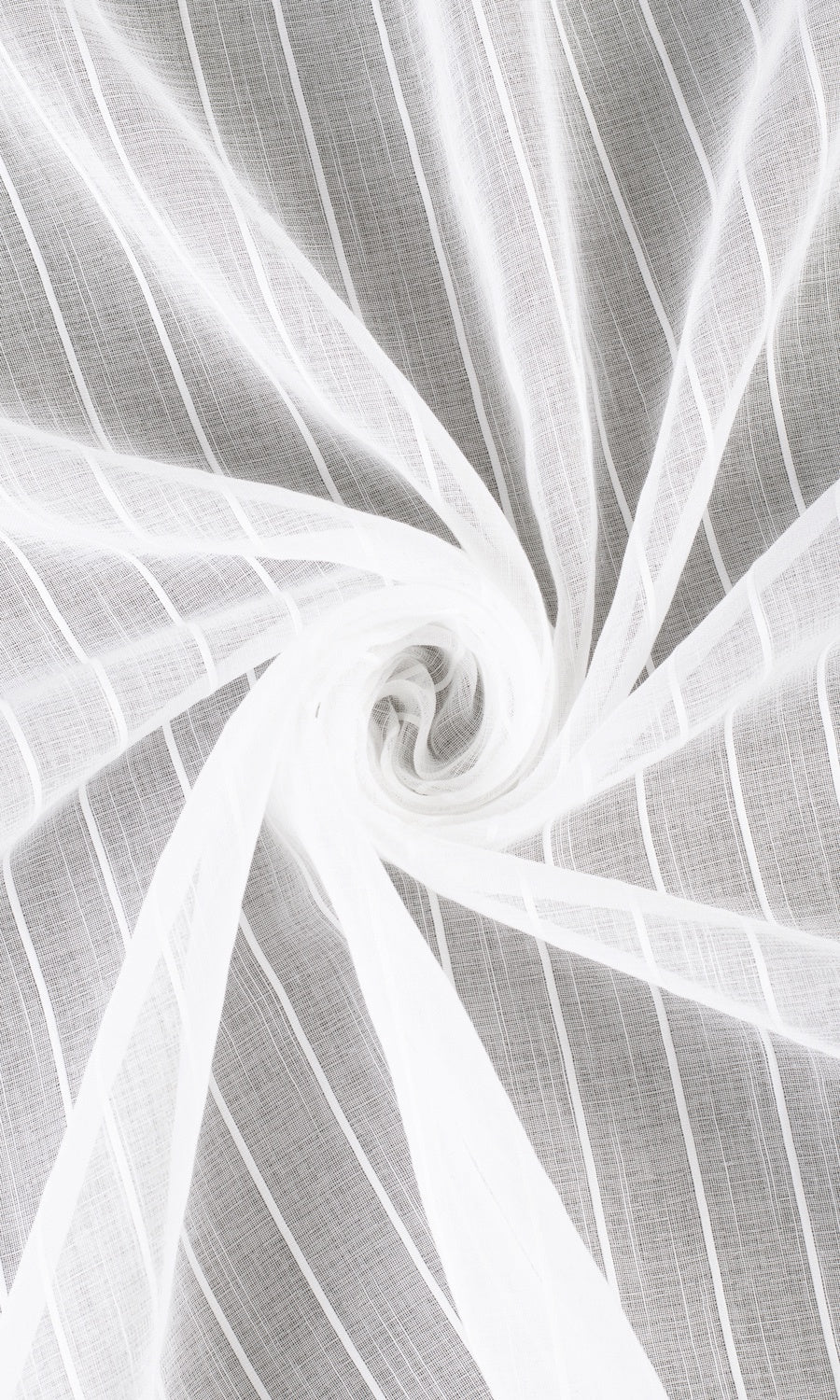 Striped Sheer Roman Blinds & Window Shades (White)