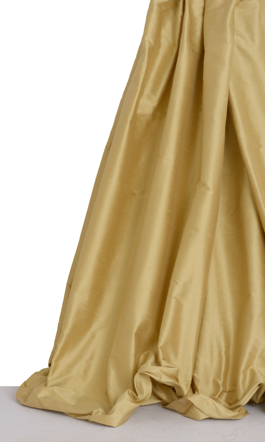 Shantung Silk Window Treatments Fabric By the Metre (Mustard Yellow)
