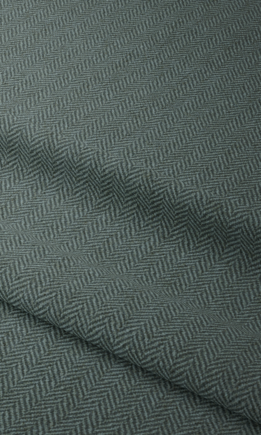 Herringbone Textured Flat, Plain, Fake, Faux, European Relaxed Roman Blinds (Blue)