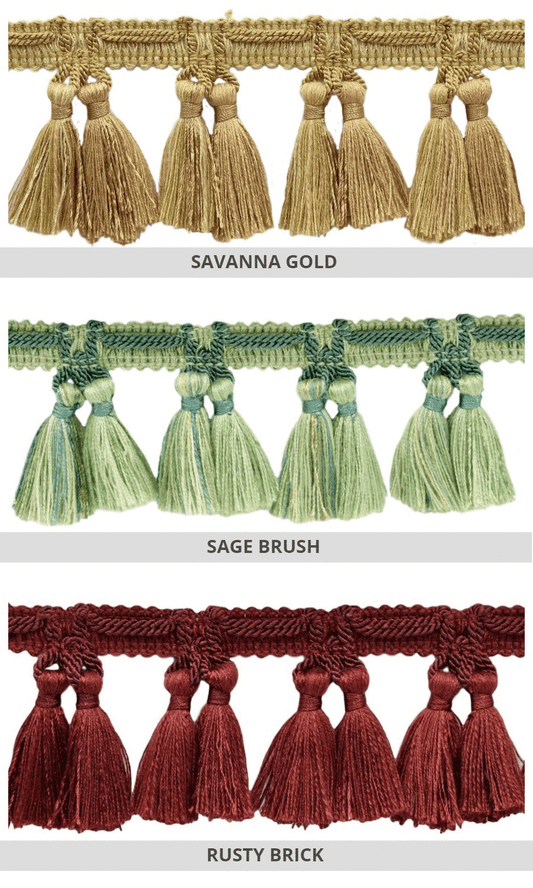 Window blinds trims and tassels