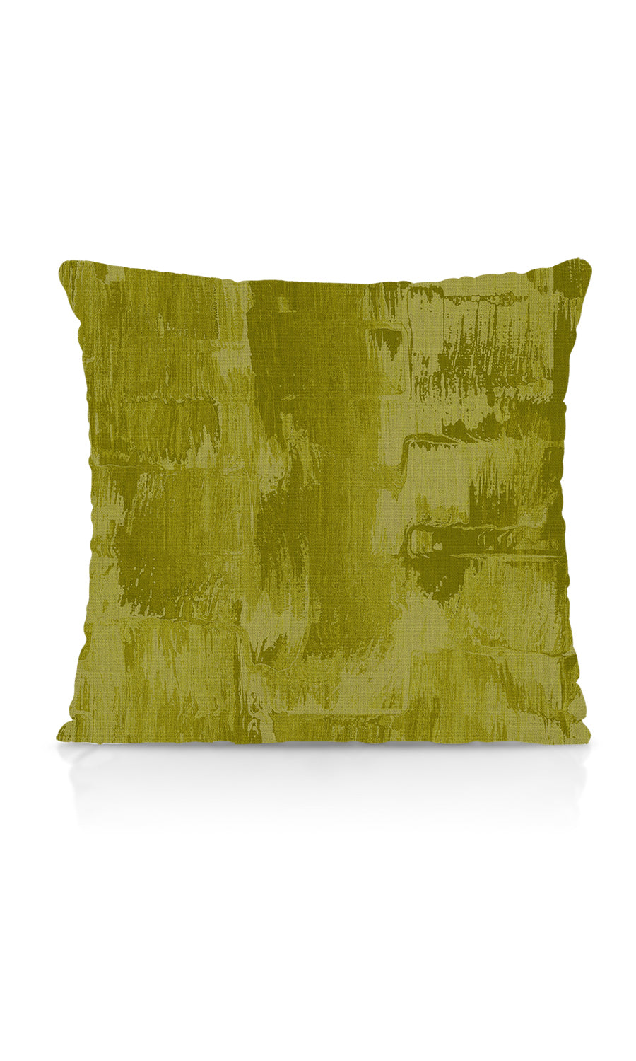 Watercolor Effect Striped Home Textile Fabric Material Sample (Green/ Moss)