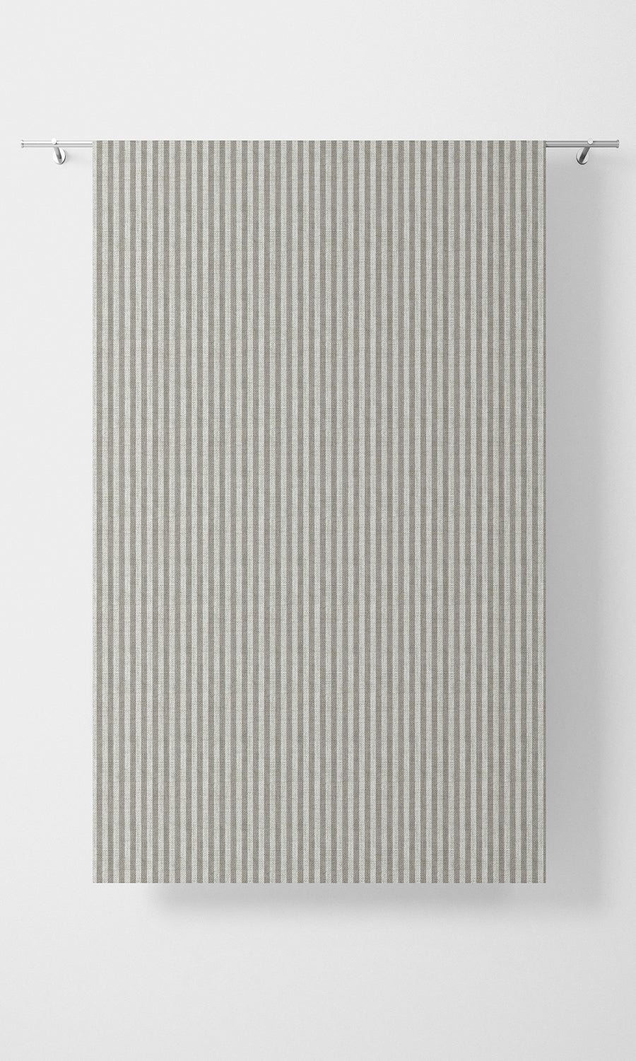 Modern Striped Flat, Plain, Fake, Faux, European Relaxed Roman Blinds (Grey/ White)