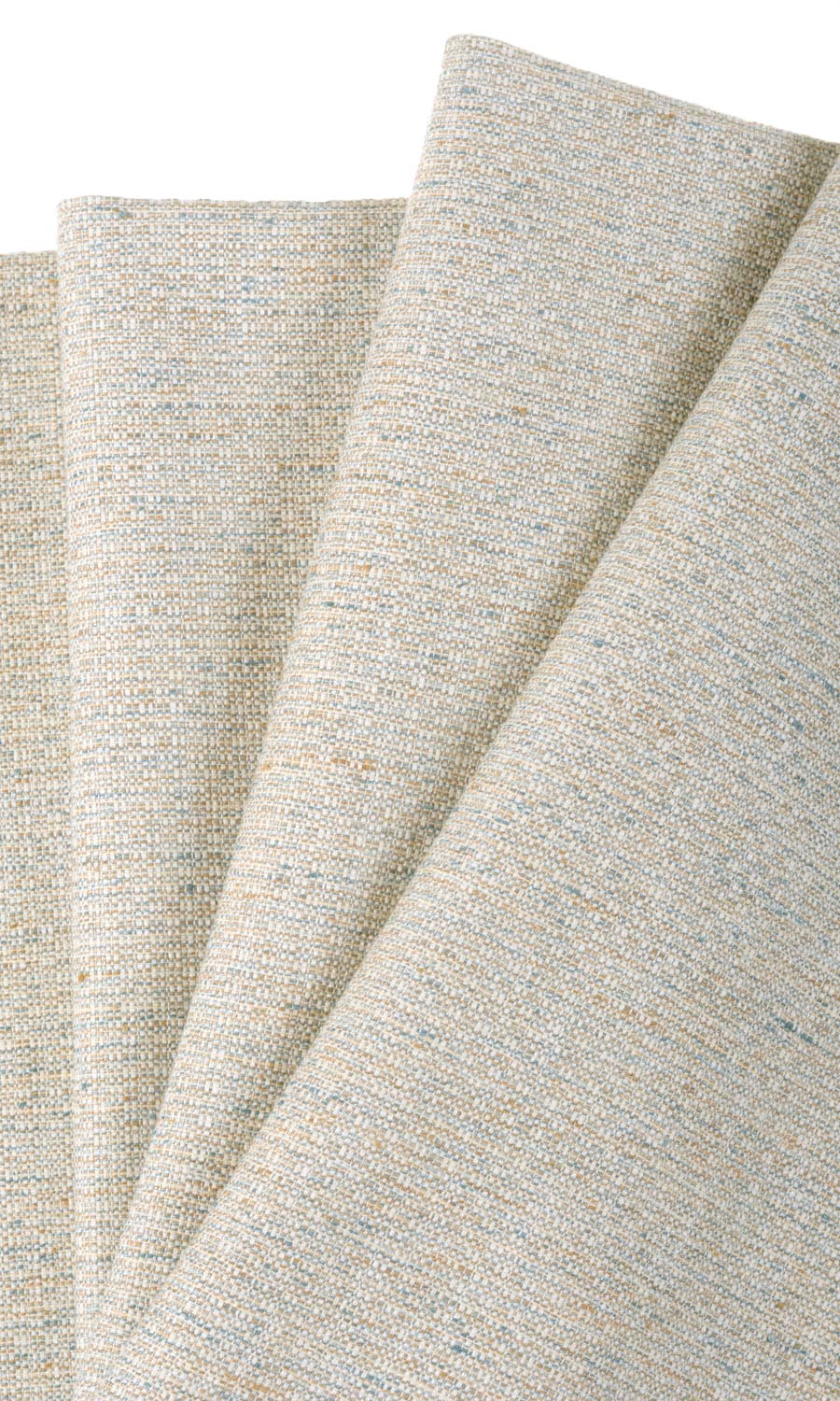 Textured  Fabric Material By the Metre (Oatmeal Beige/ Ash Gray)