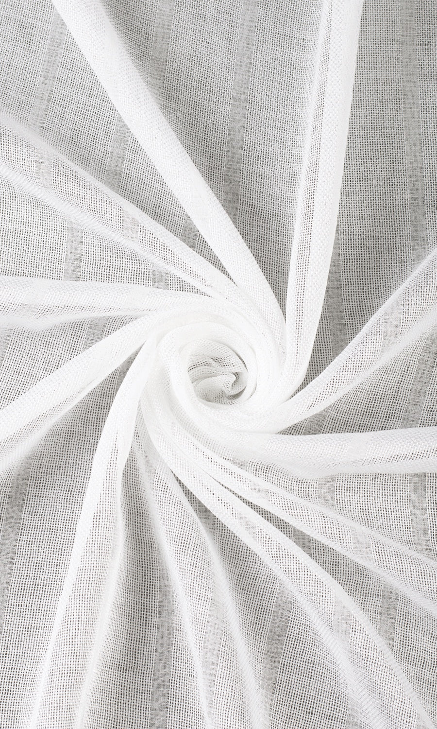 Textured Striped Sheer Roman Blinds & Window Shades (White)