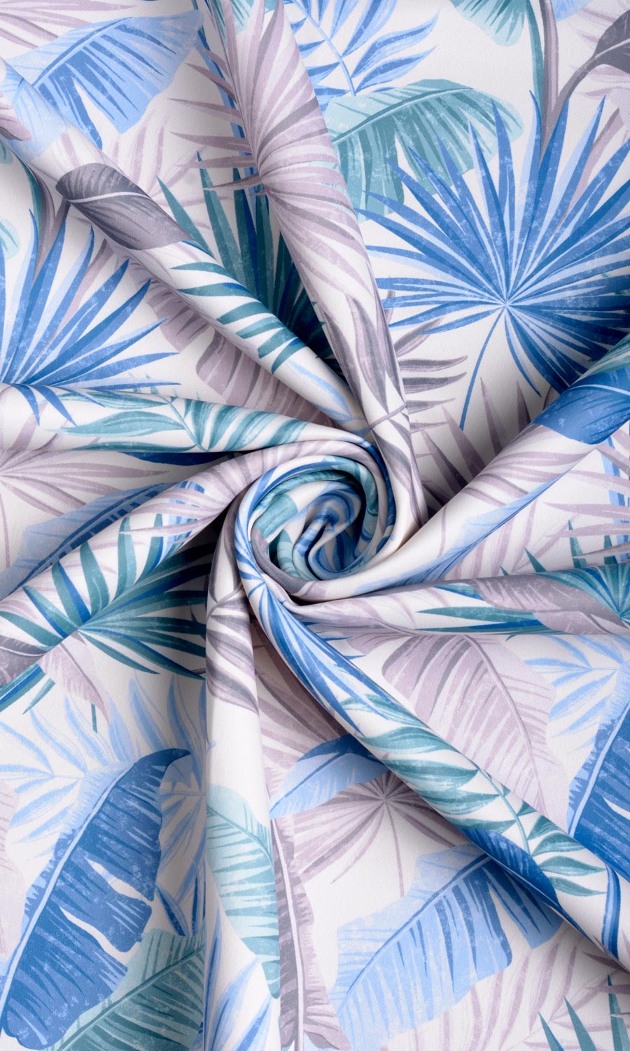 Botanical Floral Made-to-Measure Roman Blinds (Blue/ Purple)