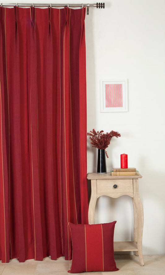 Cotton Fabric Blinds (Red)