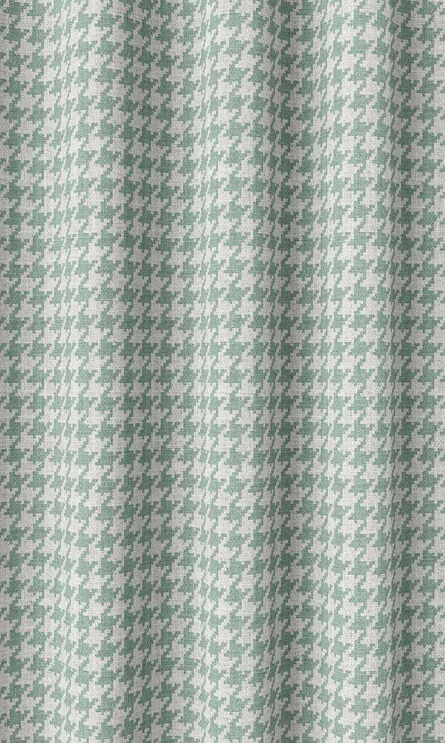Houndstooth Print Home Décor Fabric By the Metre (Blue/ White)