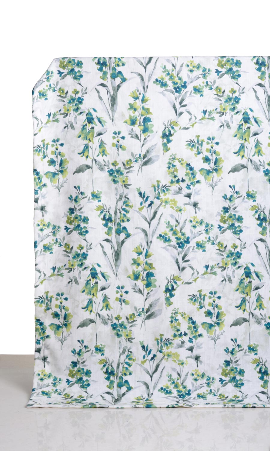 Floral Print Roman Blinds (Blue/ Green) for Living, Bedroom, Kitchen, Bathroom