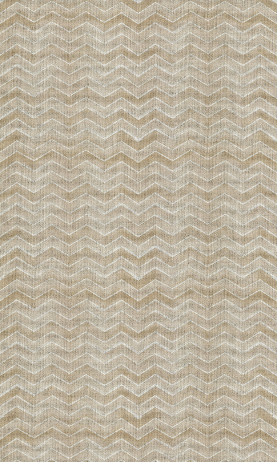 Chevron Print Fabric Material By the Metre (Eggshell White/ Pale Brown)