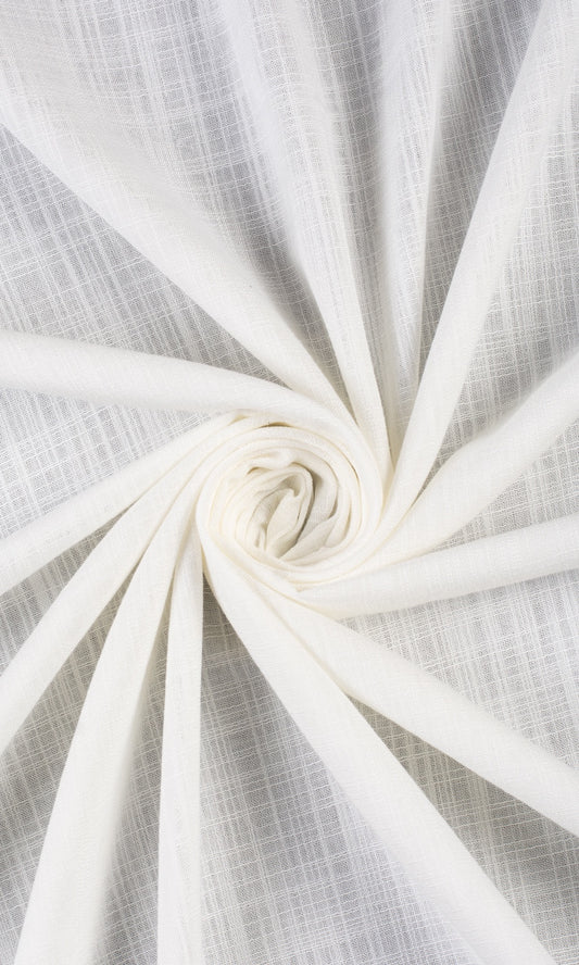 Semi-Sheer Home Décor Fabric Sample (White)