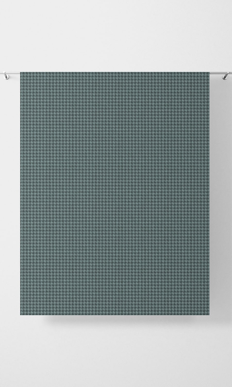 Houndstooth Patterned Free Fabric Material Sample (Blue)