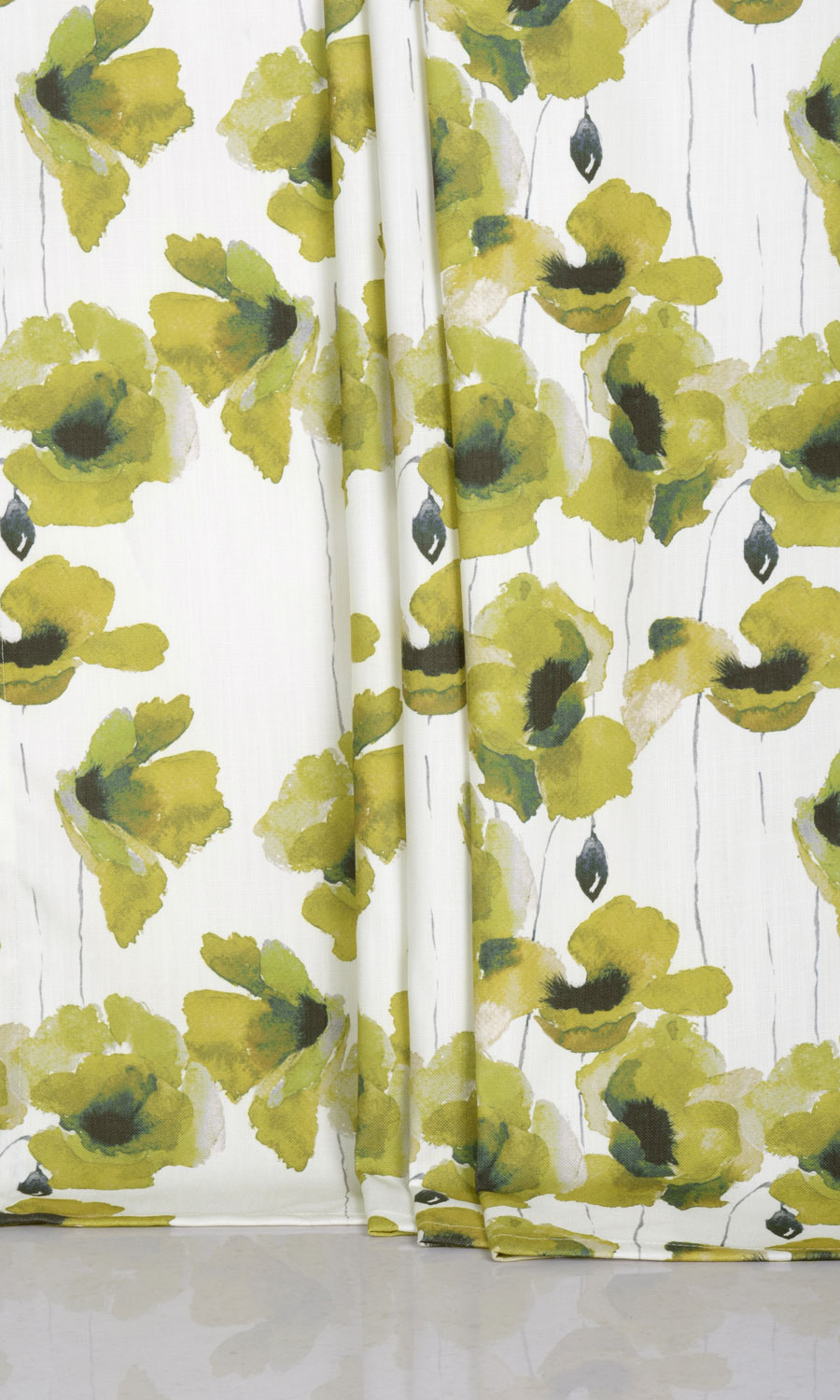 Water Lilies Floral Blinds (Yellow/ Green) for Living, Bedroom, Kitchen, Bathroom