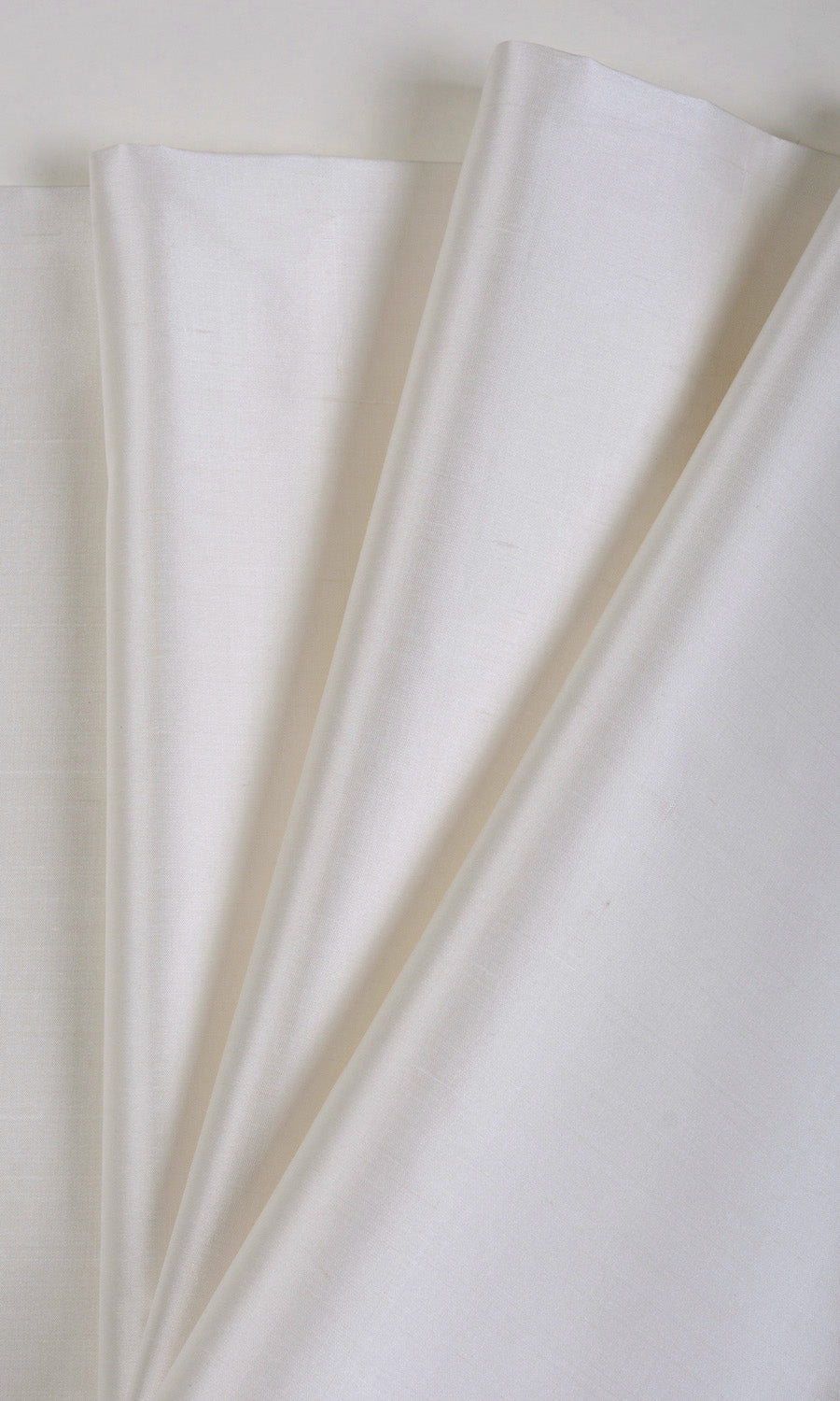 Shantung Silk Shades (White/ Ivory) Extra Long Short Wide