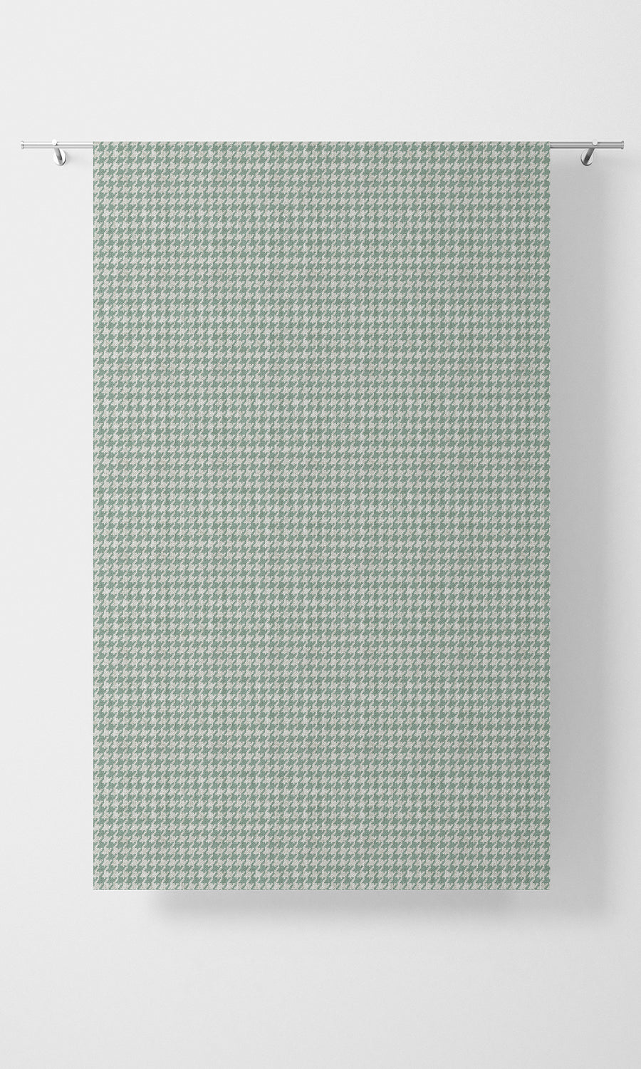 Houndstooth Print Flat, Plain, Fake, Faux, European Relaxed Roman Blinds (Blue/ White)