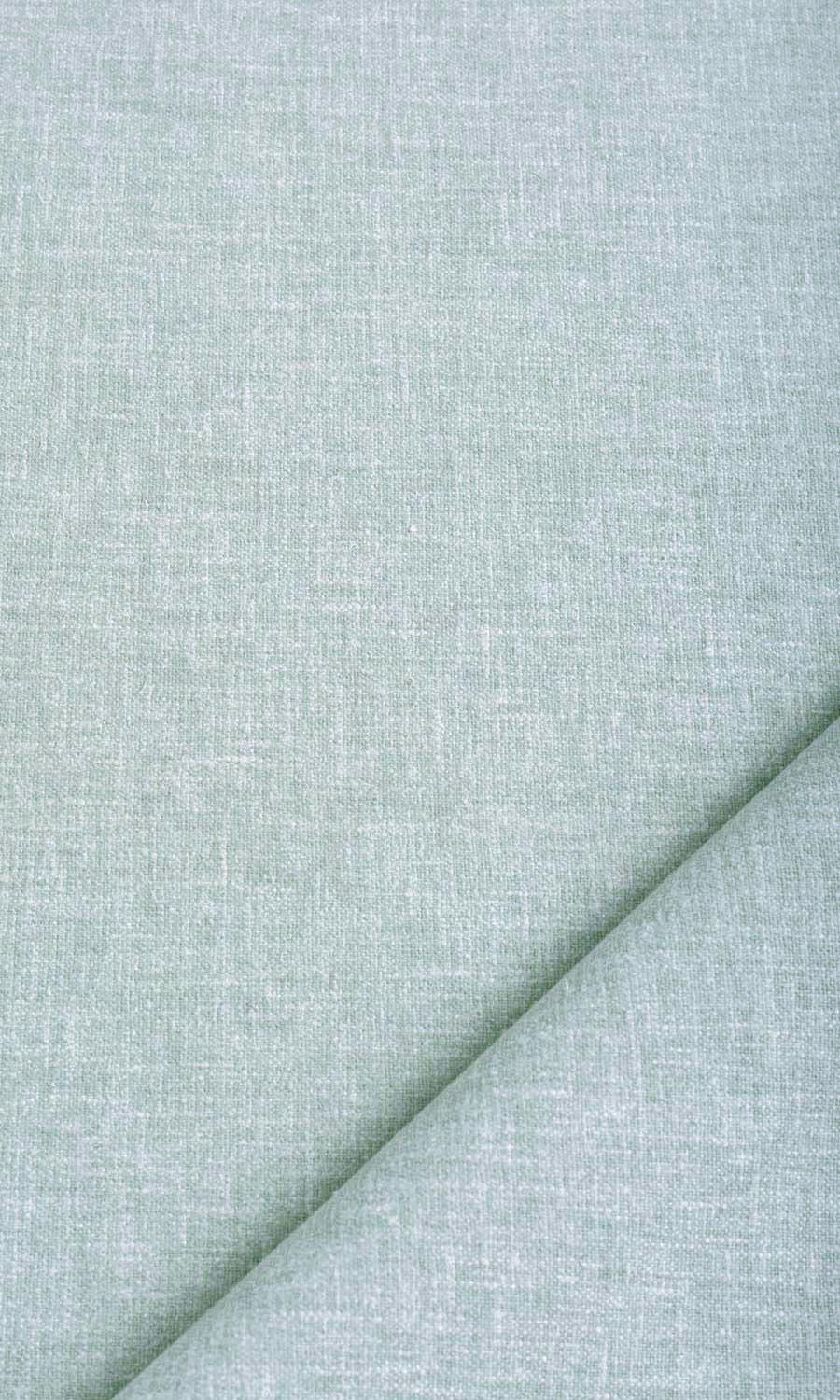 Poly-Cotton Blend Flat, Plain, Fake, Faux, European Relaxed Roman Blinds (Mint Blue/ Green)