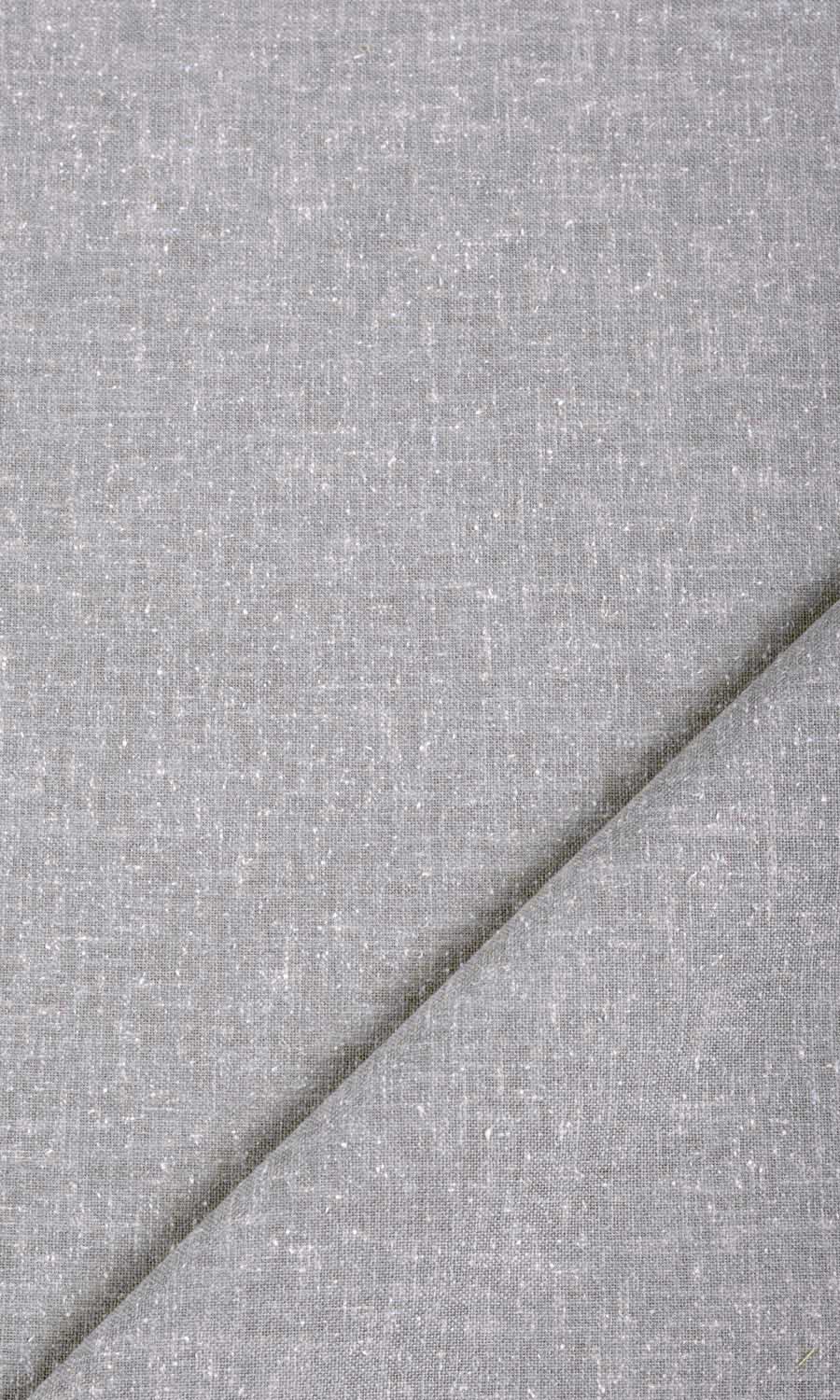 Poly-Cotton Blend Window Treatments Fabric Sample (Steel Grey)