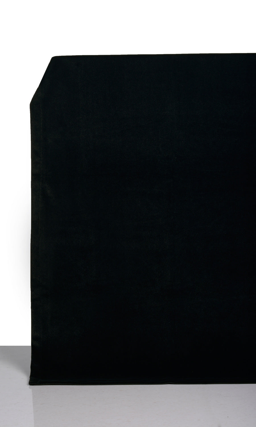 Velvet Home Textile Fabric Material By the Metre (Black)