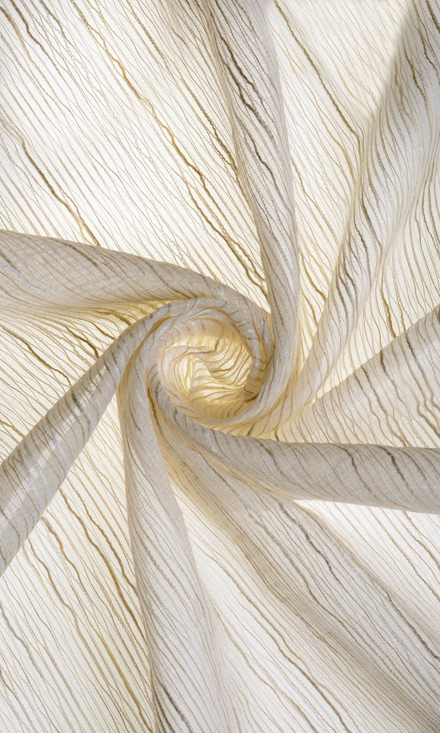 Sheer  Fabric Blinds (Warm Ivory) Extra Long Short Wide