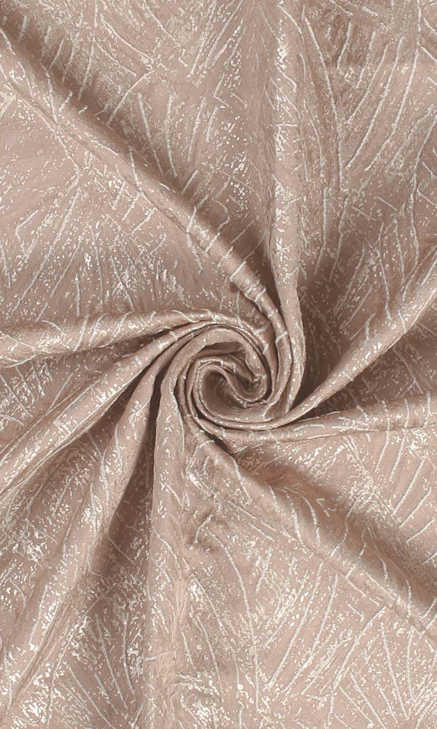 Self-Patterned Poly-Cotton Shades (Blush Pink) Extra Long Short Wide