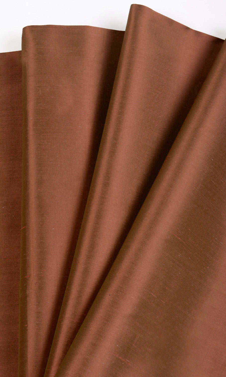 Shantung Silk Fabric Sample for Roman Blinds & Shades (Deep Orange)