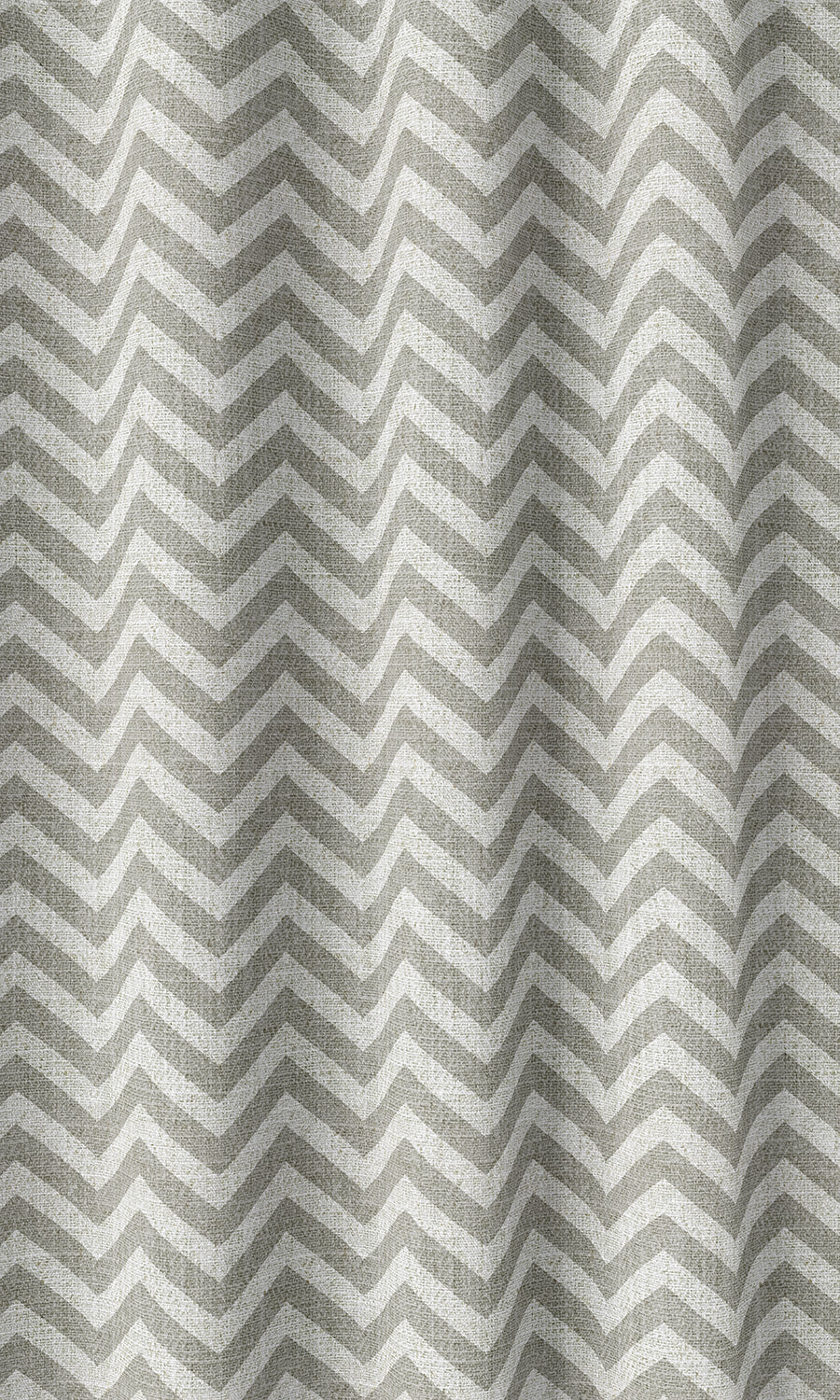 Chevron Print Home Décor Fabric By the Metre (Grey/ White)