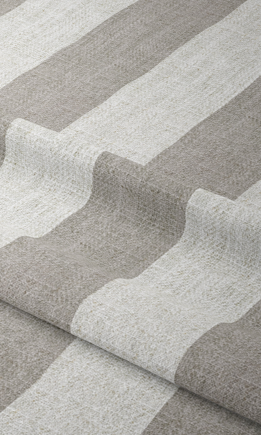 Modern Striped Window Treatments Fabric By the Metre (Grey/ White)
