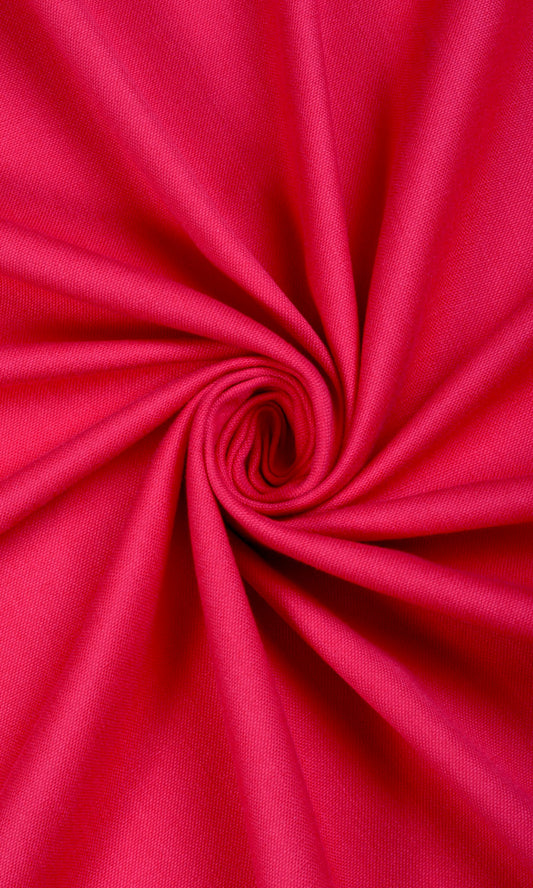 Plain Home Décor Fabric By the Metre (Raspberry Red)