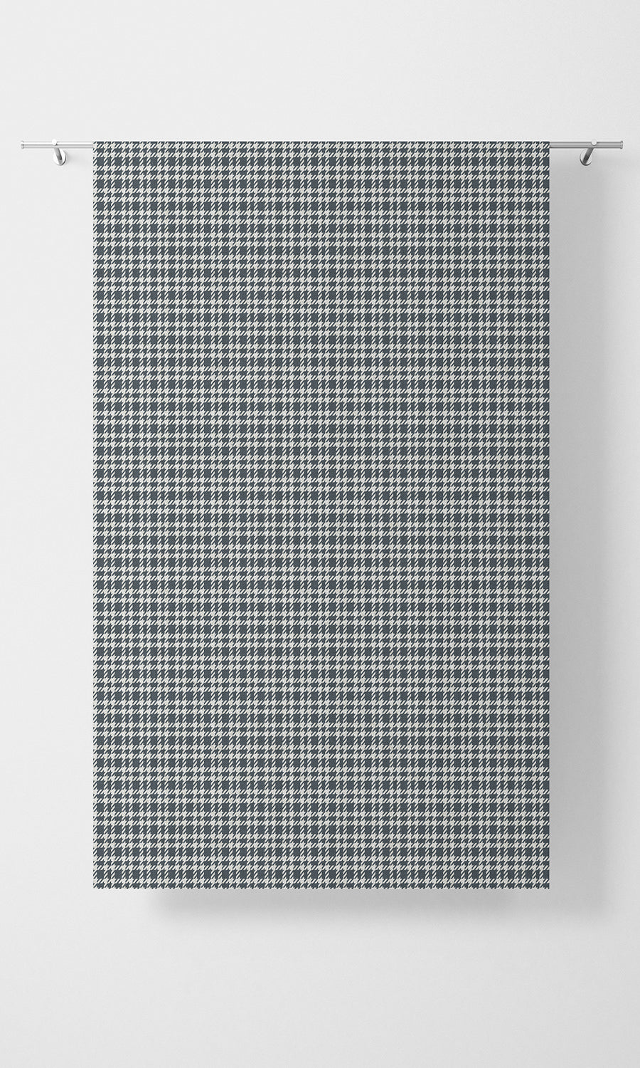Check Patterned Free Fabric Material Sample (Slate Grey)