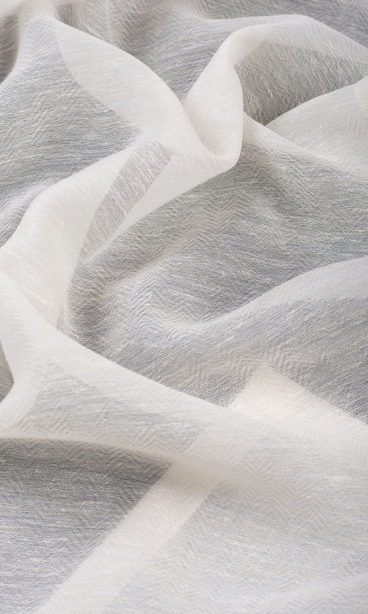 Textured Sheer Roman Shades (Warm White)