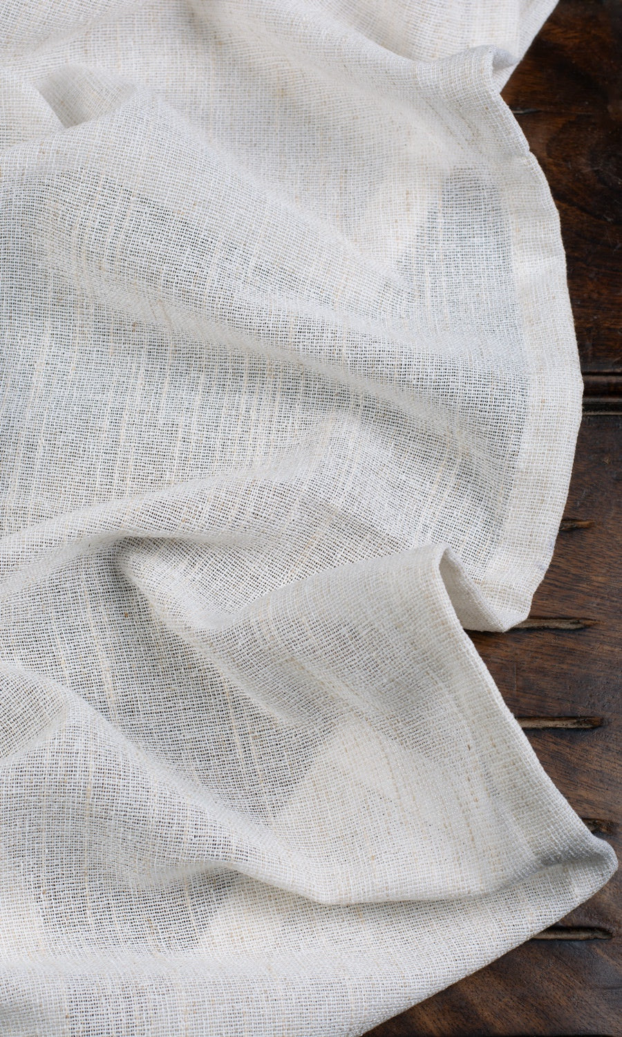 Poly-Linen Sheer Any Size Style Roman Blinds (Ivory)