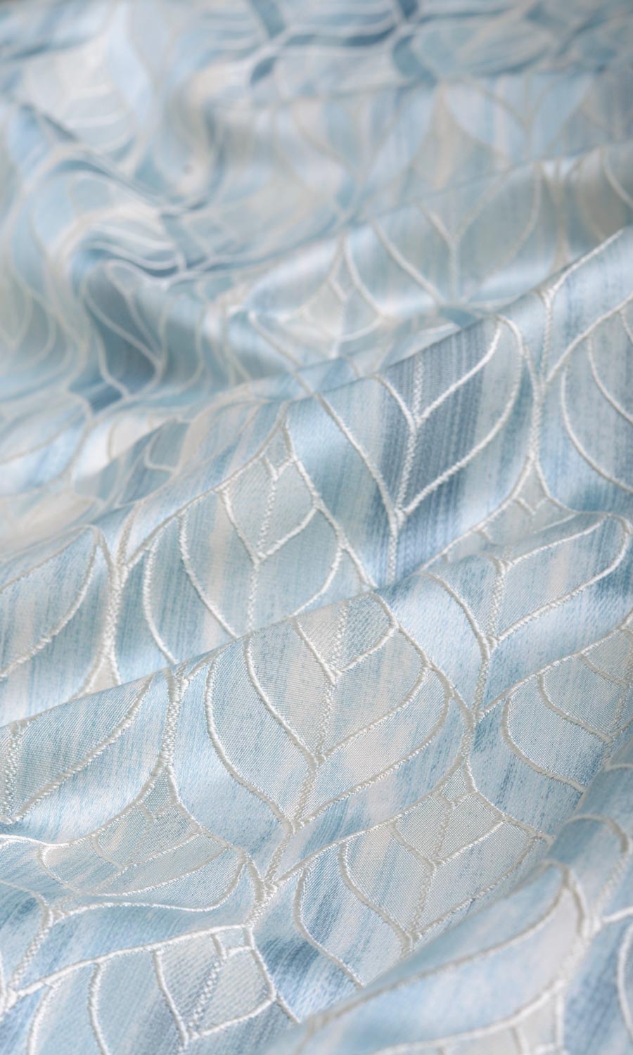 Petal Patterned Roman Blinds & Window Shades (Blue)