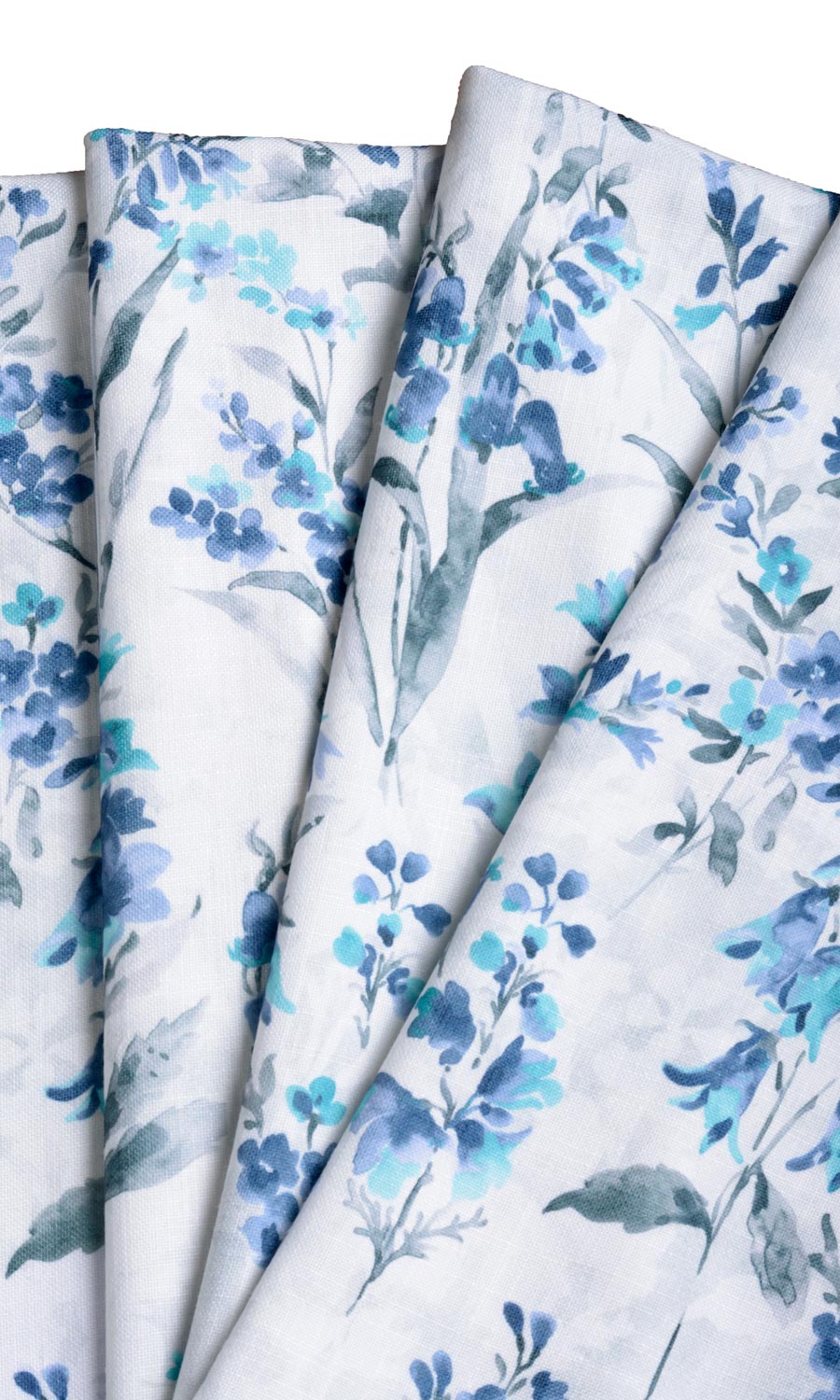 Floral Print Made-to-Measure Roman Blinds (Blue/ Grey)