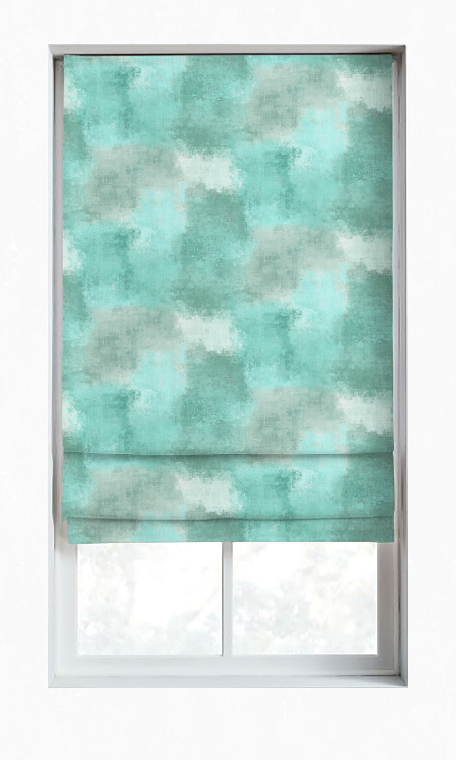 Dimout Window Treatments Fabric Sample (Turquoise Blue)