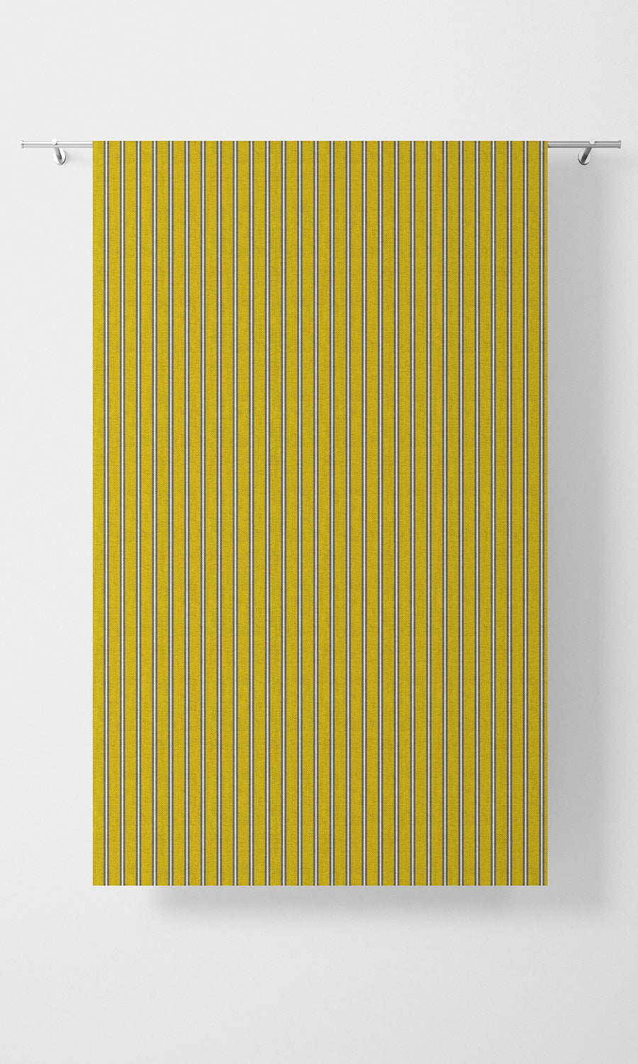 Striped Free Fabric Material Sample (Sunflower Yellow)