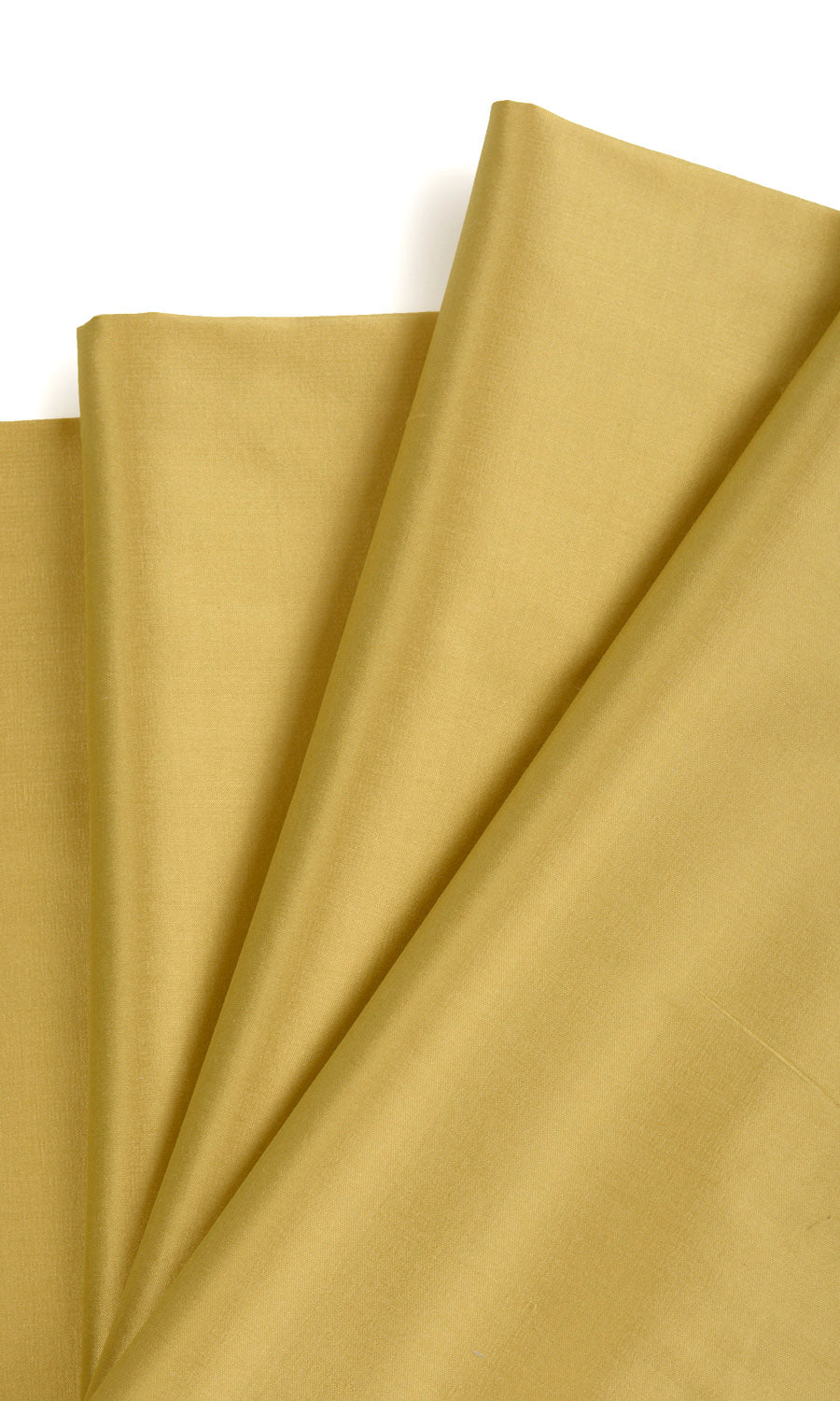Shantung Silk Home Textile Fabric Material By the Metre (Ochre/ Mustard Yellow)
