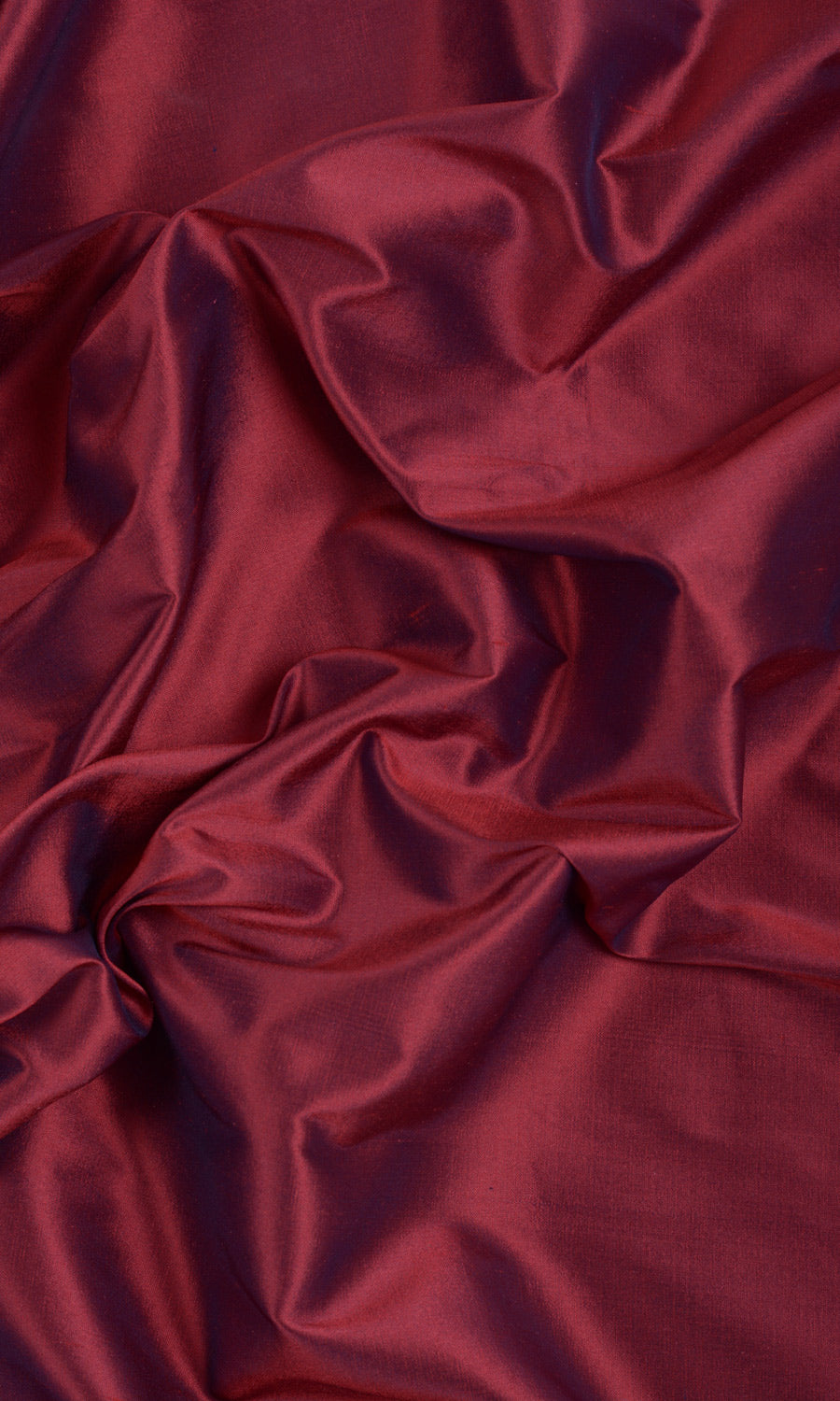 Shantung Silk Fabric Material By the Metre (Crimson Red)