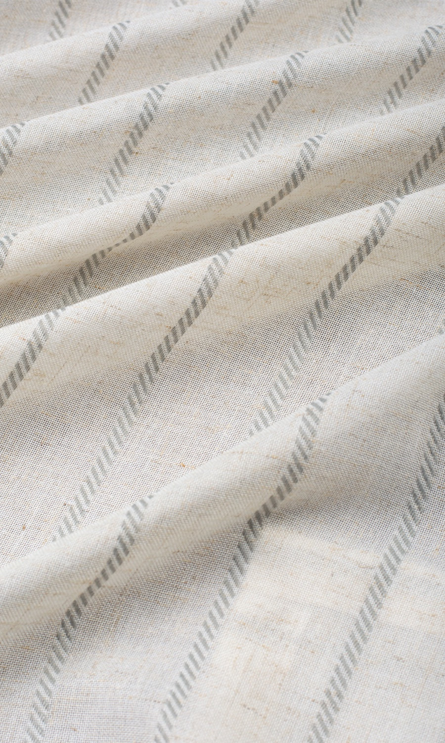 Striped Sheer Roman Blinds & Window Shades (Warm White/ Gray)