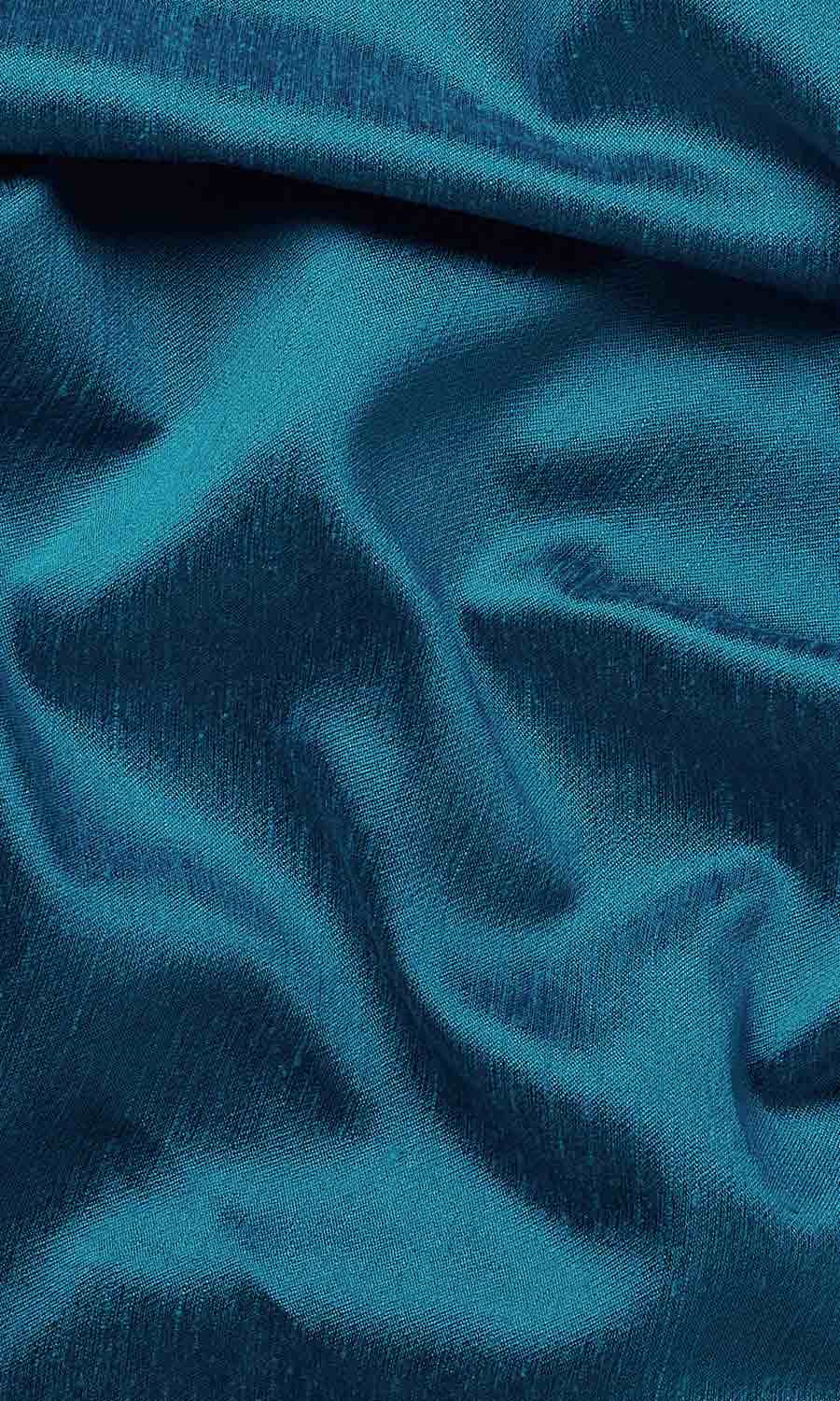 Faux Silk Fabric Blinds (Blue) for Living, Bedroom, Kitchen, Bathroom