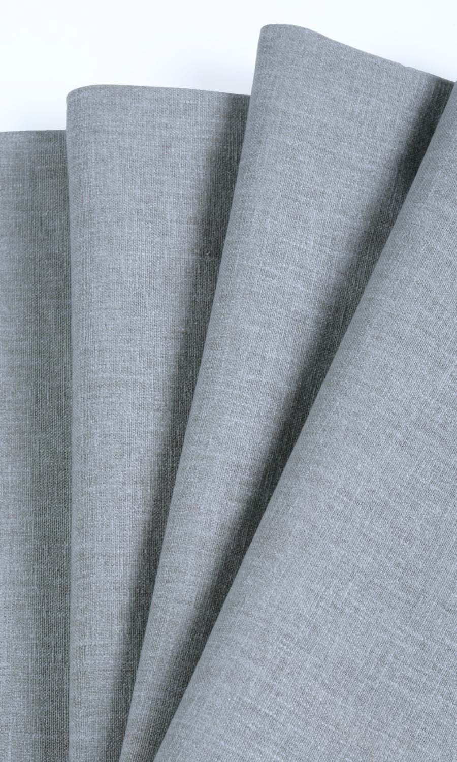 Linen Texture Window Treatments Fabric Sample (Steel Grey)