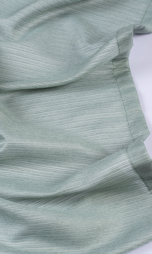 Striped Sheer Blinds (Sea Green)